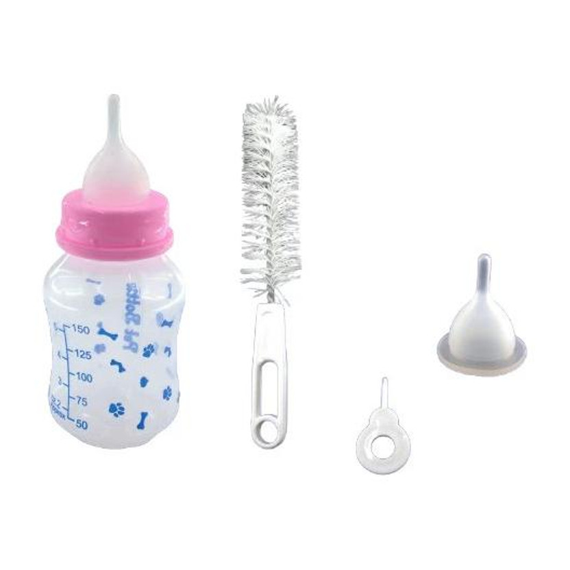 SHOPET Shopet Feeding Milk Bottle –Multi-Color Nursing Feeder Puppies Kittens Goat Plastic Pet Bottle(150 ml Multicolor)