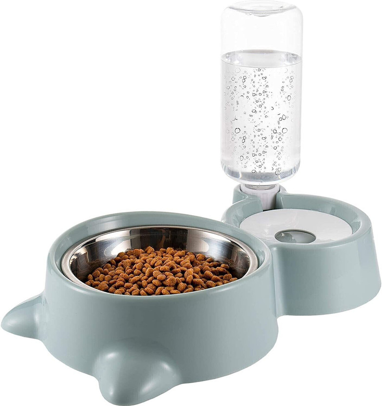 Maharaj Mall oval Plastic Pet Bowl & Bottle(250 ml Green)