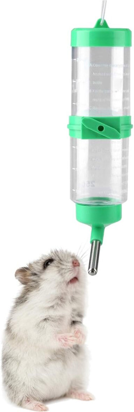 Scroll Store Water Bottle Feeder for Hamsters, Guinea Pigs, Mice & Rabbits | Random Color Plastic Pet Bottle(80 ml Multicolor)