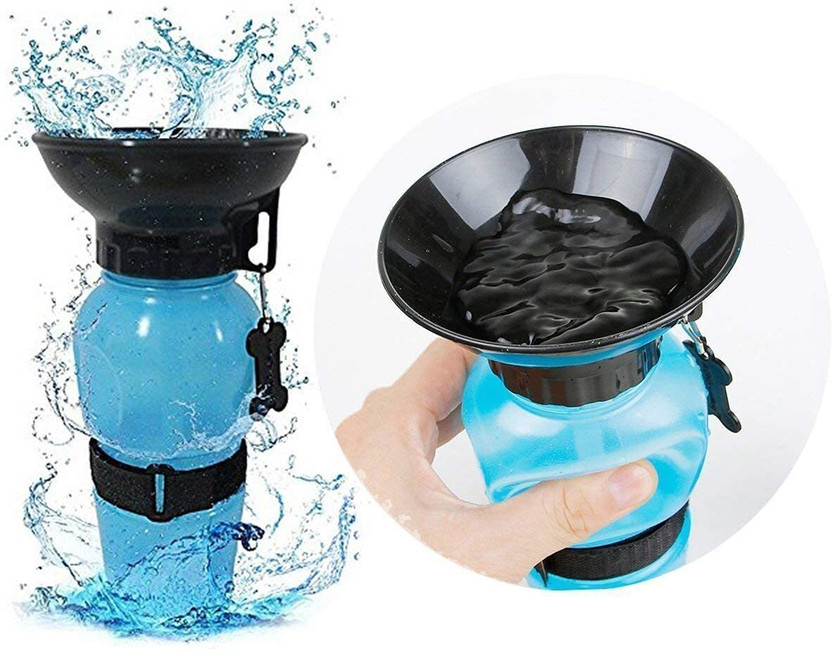 SAJAG Dog Water Bowl Bottle Plastic Pet Bottle(250 ml Multicolor)