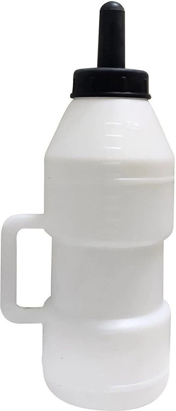 AWESOME STORE 2.5 L Calf Nursing Feeding Milk Bottle With Nipple Handle Cow Cattle White Plastic Pet Bottle(2.5 L White)