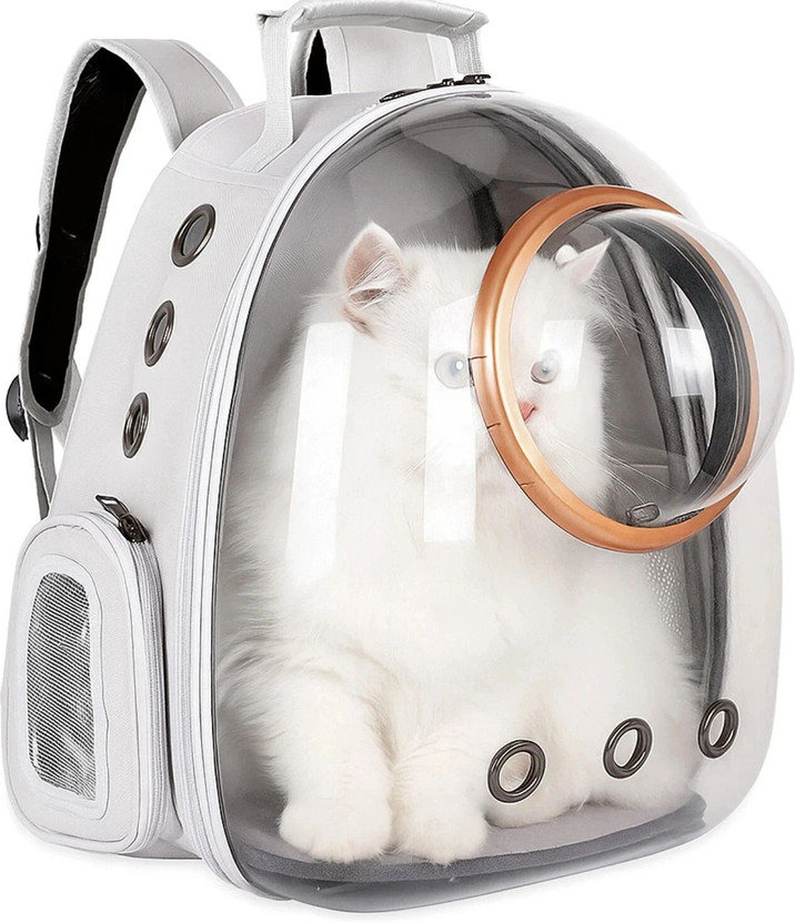 FAB TECH Pet Transparent Cat Carrier Backpack Dog Kitty Breathable Carriers | Dog Carrier BLACK Backpack Pet Carrier(Suitable For Cat, Dog)