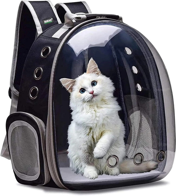 OKASTA Astronaut Space Transparent Pet Carrier - Pet Bag for Travel | Hiking black Backpack Pet Carrier(Suitable For Cat, Dog)