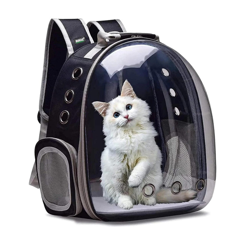 OKASTA Astronaut Space Transparent Pet Carrier - Pet Bag for Travel | Hiking black Backpack Pet Carrier(Suitable For Cat, Dog)