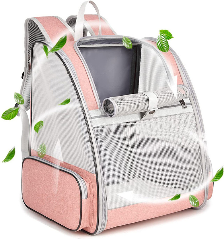 PALAY Cat Bag, Backpack Design Pet Travel Carrier Pink Backpack Pet Carrier(Suitable For Dog, Cat)