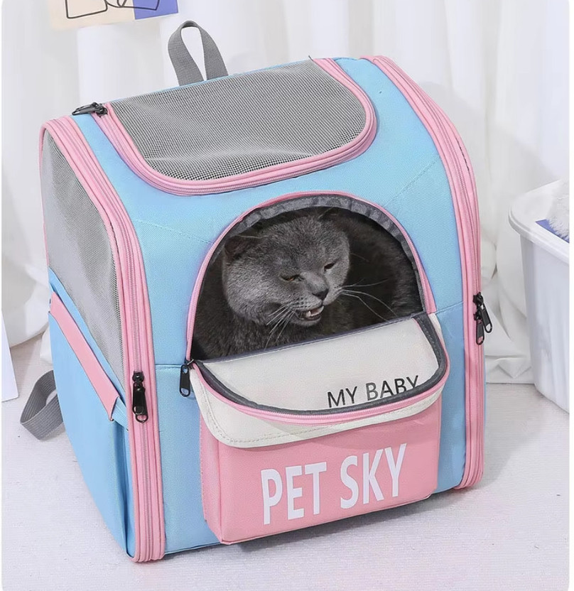Pet Pet Guard Cat Carrier Backpack Protection Backpack for Outdoor Traveling Hiking Multicolor Backpack Pet Carrier(Suitable For Cat) - Flipkart Deal