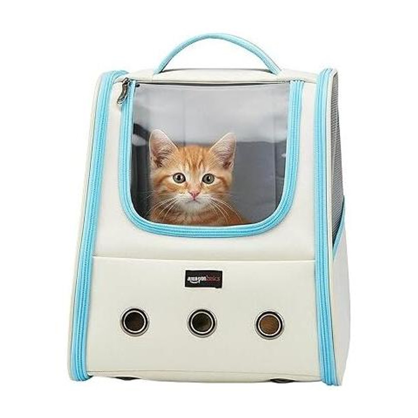 YYWOP 4U Pet Carrier Backpack Travel Bag Cage Space Capsule blue Backpack Pet Carrier(Suitable For Dog, Cat, Rabbit)