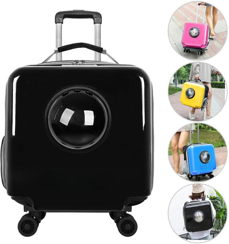 Pet Guard Trolly Bag Breathable Tote Carrying Bag for Small Animals Rabbit Hiking MULTICOLOR Airline Pet Carrier(Suitable For Dog, Cat)