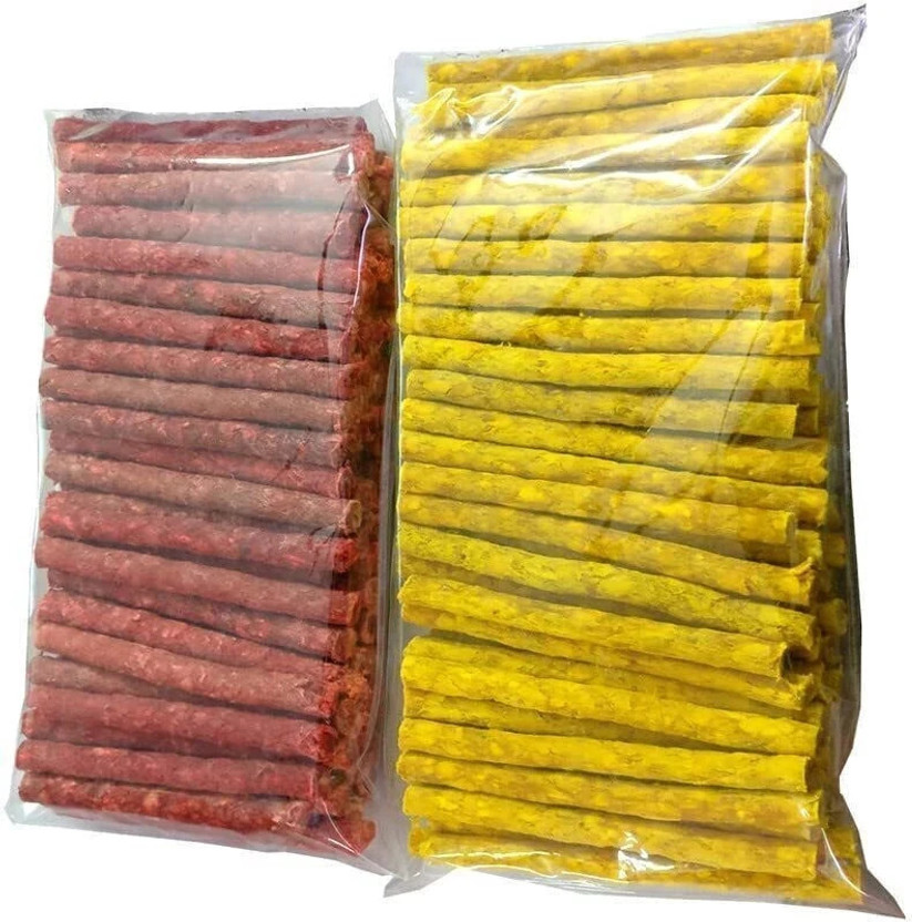 Wooffy Gooffy Munchy Chew Stick Chicken & Mutton Dog Chew Chicken Dog Chew(1 kg, Pack of 1)