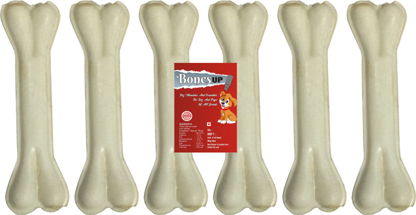 Bones UP Bones 5 inch 6 Pc Rawhide Chews for Dogs of All Size Puppy Food Chicken Dog Chew(500 g, Pack of 6)