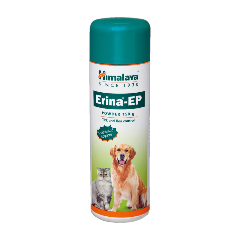 HIMALAYA Erina-EP Powder, Tick & Flea Control for Dogs & Cats with Neem & Eucalyptus 150 ml Pet Coat Cleanser(Suitable For Dog, Cat)