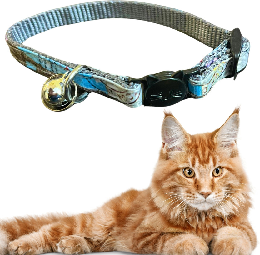 Western Western Era Elegant Cat Collar with Bell – Secure Buckle Design for Everyday Wear Cat Everyday Collar(Medium, Multicolor) - Flipkart Deal