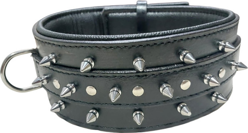 shagul Dog Show Collar(Large, black)