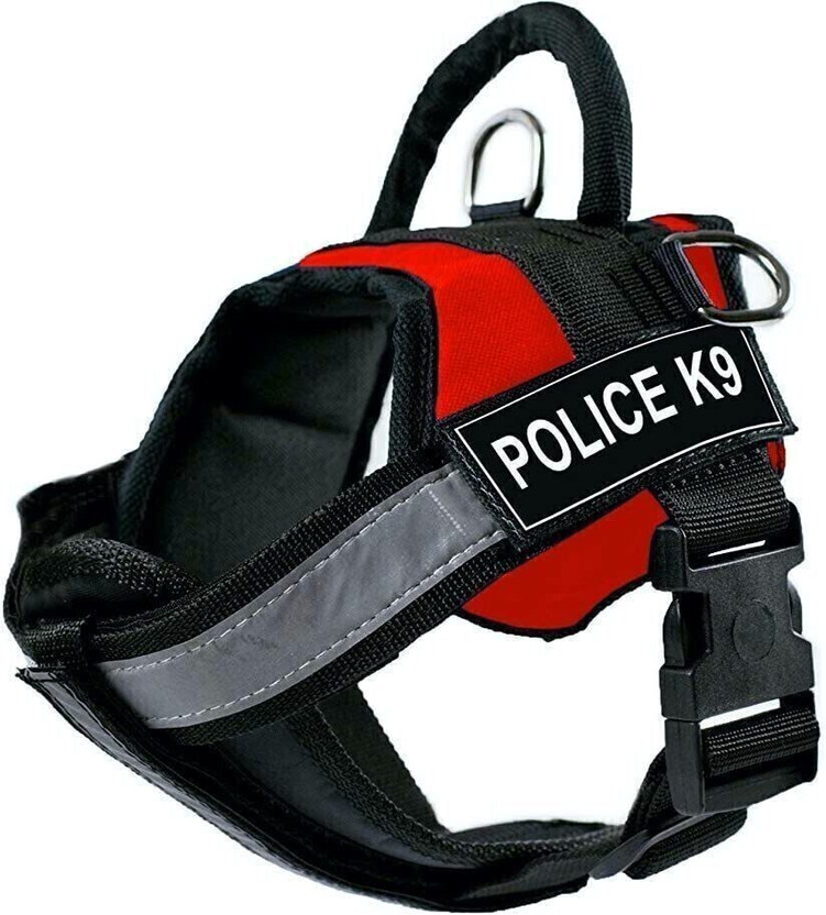 GLOBE OF PETS Dog Harness, Choke-Free Double Padded Vest with Adjustable Neck and Chest Dog Standard Harness(Small, RED)