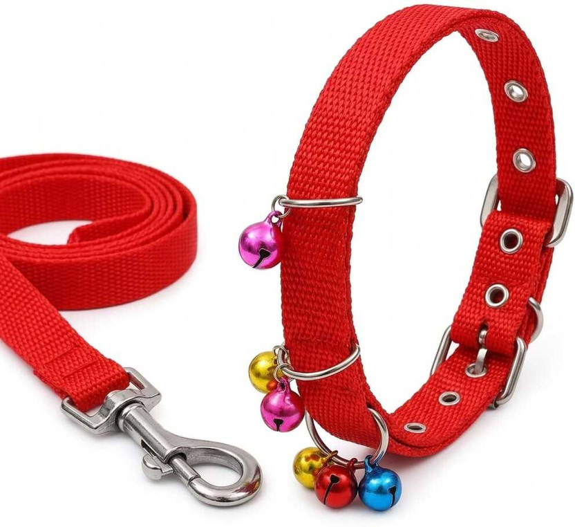 Ktruth Ktruth t Collar with Bells for Dogs & Cats Dog & Cat Collar & Leash(Medium, multicolor) - Flipkart Deal