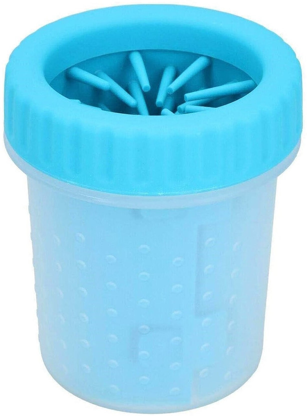 W9 Pet Products Silicon Plastic Portable Dog Paw Cleaner-SMALL Plain/ Bristle Brushes for  Dog
