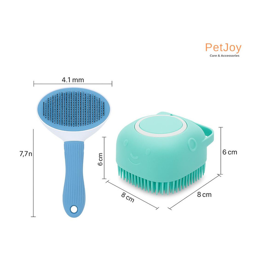 PetJoy PetJoy Pets Grooming Combo Slicker & Bath Brush for Dogs & Cats |Pack of 2| Basic Comb Plain/ Bristle Brushes for  Dog, Cat - Flipkart Deal