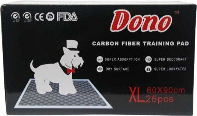 Dono Carbon fiber training pad Comfortable and Secure Disposable Dog Diapers(Pack of 25 XL)