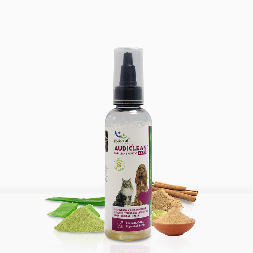 Natural Remedies Audiclean for Clean and Healthy Ears ,Removes Excessive Wax 90 ml Pet Ear Eye Wipes(Pack of 1)