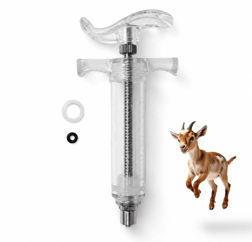 SAFURE 10ml Livestock Drenching Syringe – Multipurpose Feeding & Medical Injector Pet First Aid Kit(1 Pieces)