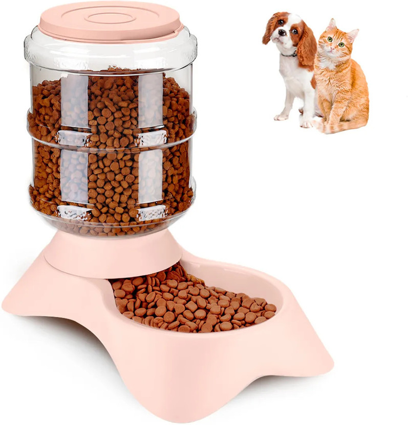 Maharaj Mall Automatic Pet Feeder Bowl, Food-Grade Plastic, Easy to Clean, 33 x 19 x 31 cm Pet Food Dispenser(3 kg)