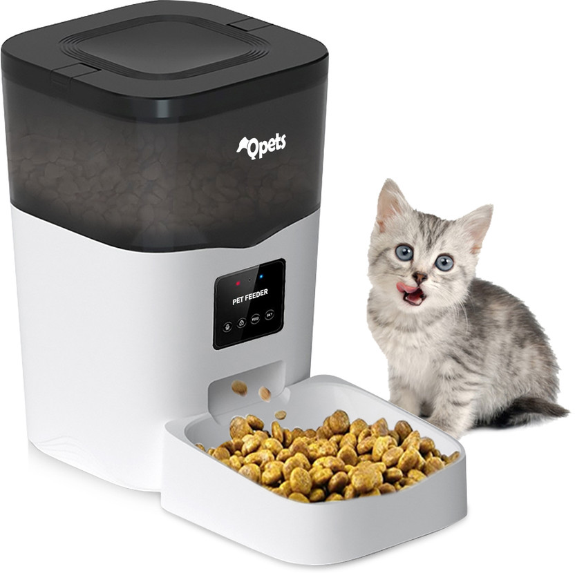 Qpets Cat Feeder App Control - Wi-Fi Enabled Smart Cat Food Dispenser Pet Food Dispenser(2 kg)