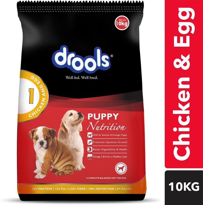 Drools Puppy Chicken and Egg Egg, Chicken 10 kg Dry Young Dog Food