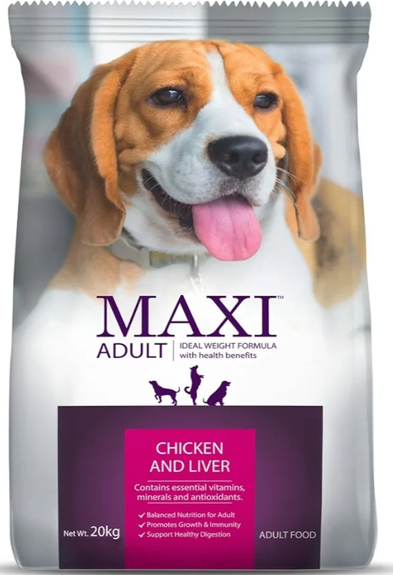 Drools Maxi Adult Dry Dog Food 20 kg Pack Liver, Chicken 20 kg Dry Adult Dog Food