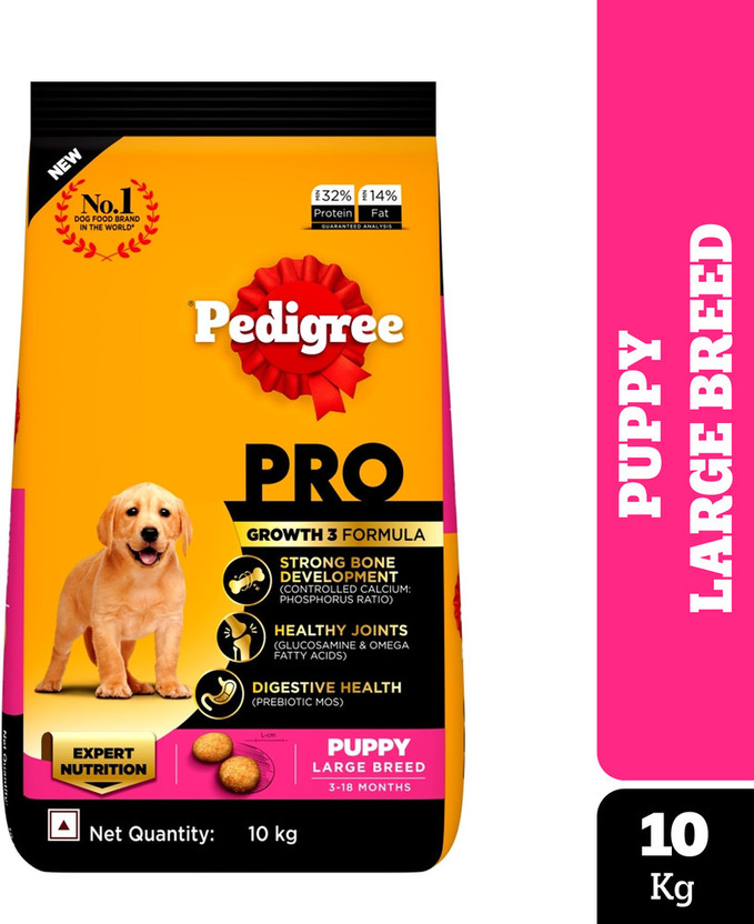 PEDIGREE Large Breed (3-18 Months) Chicken 10 kg Dry Young Puppy Food