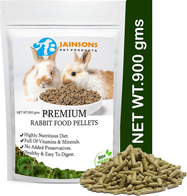 Jainsons Pet Products Premium Adult Pellet Rabbit Food, Nutritionist Choice Rabbit Food Pellets Diet Vegetable 0.9 kg Dry Adult, Senior, Young Rabbit Food