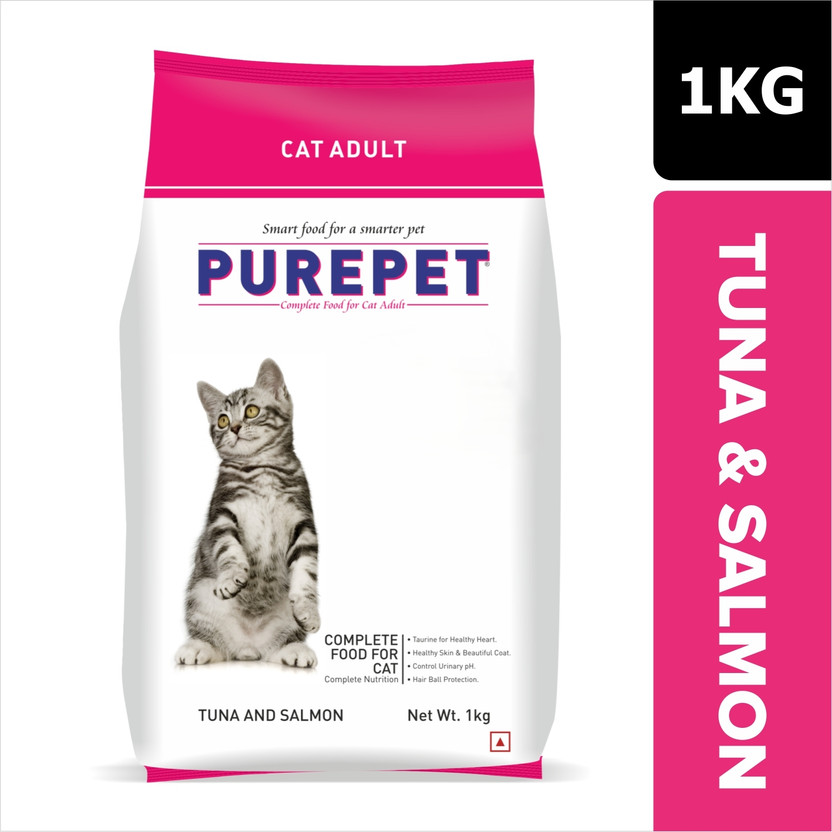 Purepet Tuna and Salmon 1 kg Dry Adult Cat Food
