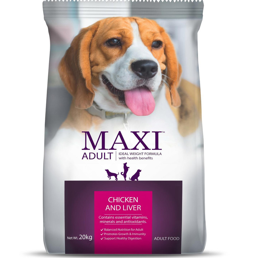 Maxi Chicken, Liver 20 kg Dry Adult Dog Food