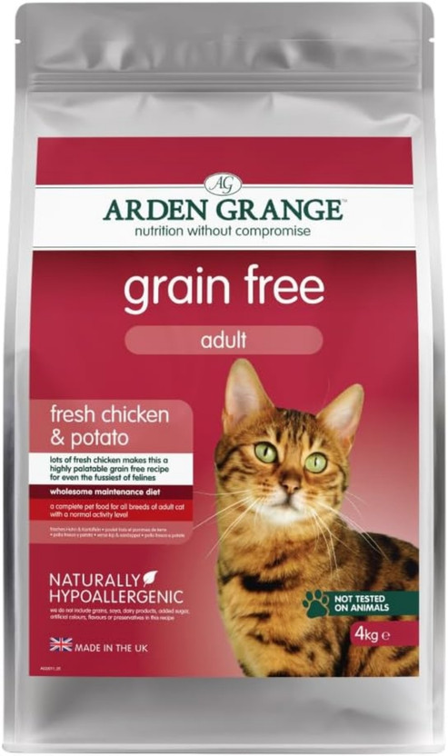 Arden Grange Grain free fresh potato Chicken 4 kg Dry Adult Cat Food