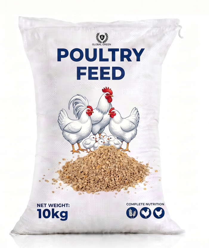 GLOBAL GLOBAL GREEN Layer chicken Feed – Extended Egg Production & Body Weight Maintenance Formula 10 kg Dry Adult Bird Food - Flipkart Deal