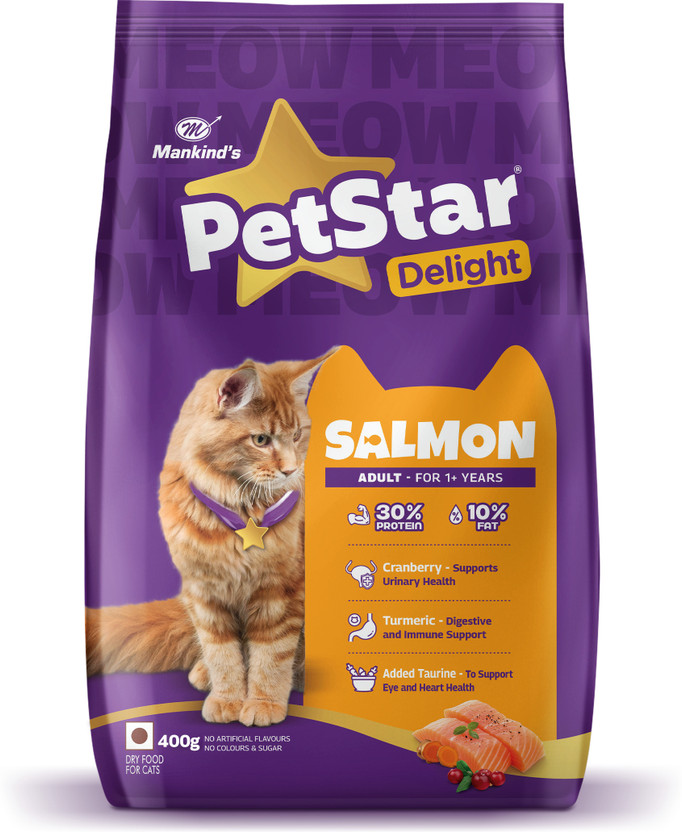 PetStar Salmon , Adult Salmon 0.4 kg Dry Adult Cat Food