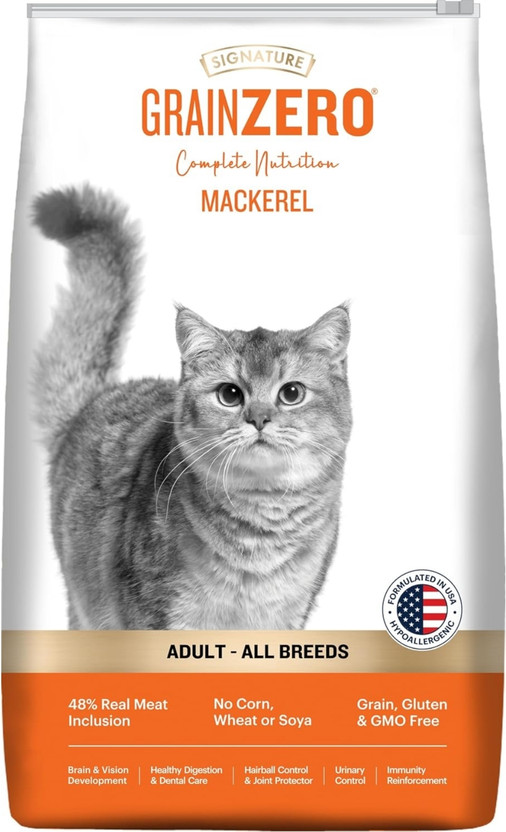 Grain Zero Signature cat food Adult all breed Salmon 1.2 kg Dry Senior, Adult Cat Food