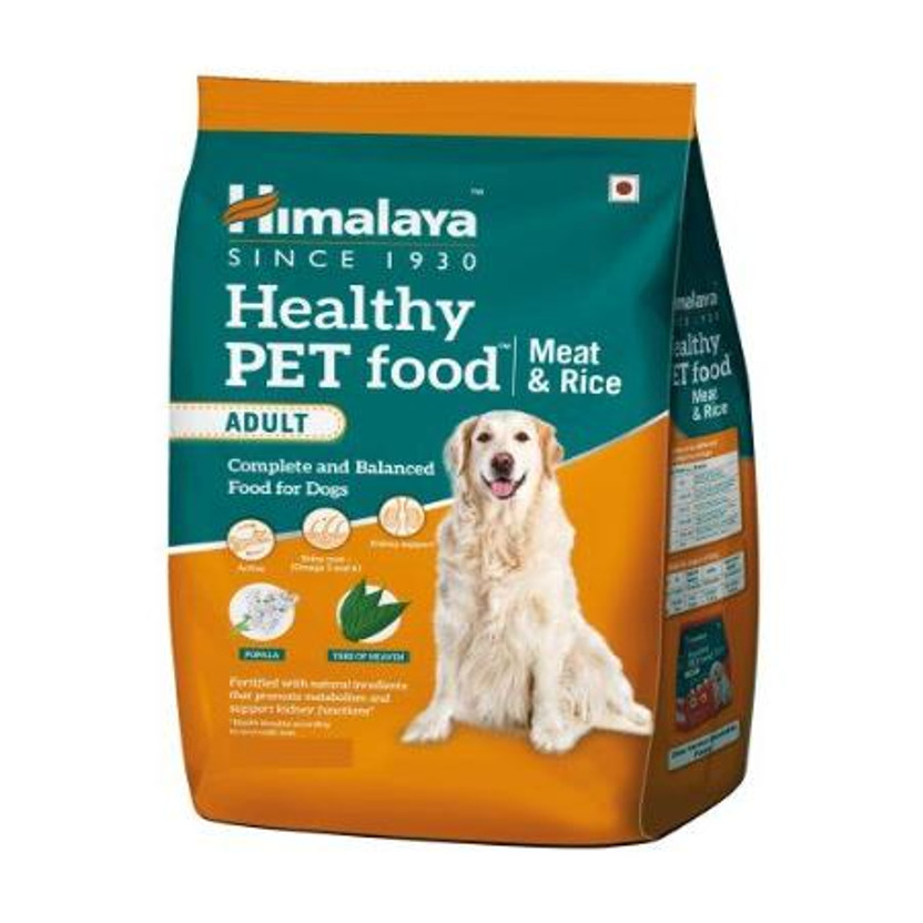 HIMALAYA HIMALAYA Healthy Adult Dry Dog Food I Supports Skin Health, Digestion, Immunity Meat 3 kg Dry Adult Dog Food - Flipkart Deal