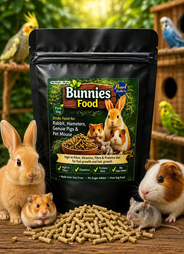 pearl pellets Pearl Pellets Food Sticks for Rabbits, Hamsters, Guinea Pigs & Pet Mice | 100g Pumpkin 0.1 kg Dry All Life Stages Rabbit Food