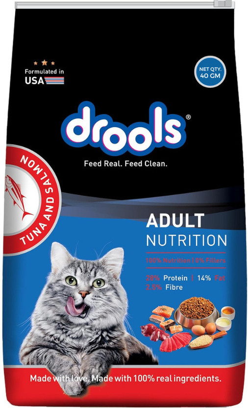 Drools Adult Tuna and Salmon Tuna, Salmon 1.2 kg (30x0.04 kg) Dry Adult, Senior Cat Food