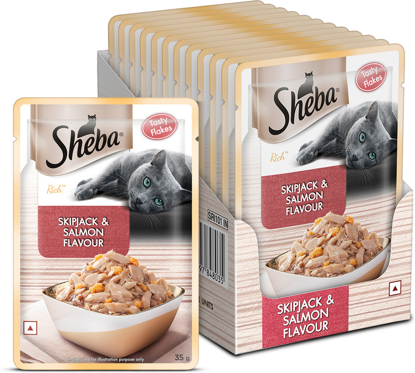 Sheba Rich Salmon 420 g (12x35 g) Wet Adult Cat Food