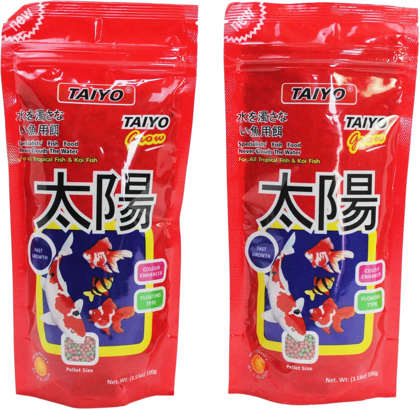 TAIYO Taiyo Grow (2 X 100gms) 0.07 kg (2x0.04 kg) Dry New Born, Young, Adult Fish Food