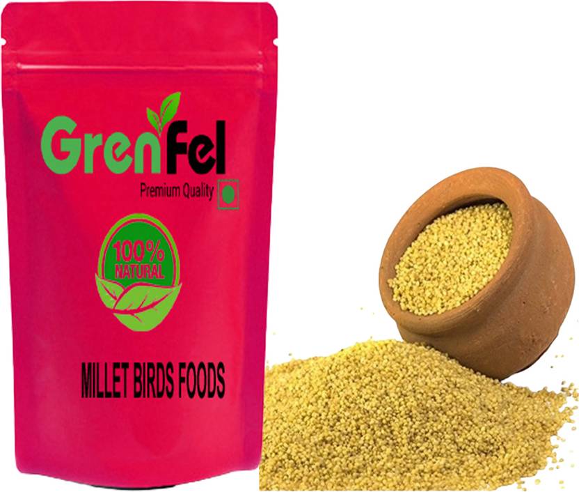 grenfel Foxtail Yellow Millet (Kangni) , 2 KG , Bird Food for Canaries
