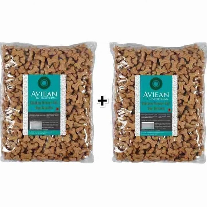 Aviean International 1.4 Kg Dog Biscuit (0.7Kg+0.7Kg) Combo Pack Baked Chicken Biscuit Puppy Treats Chicken 1.4 kg (2x0.7 kg) Dry New Born, Young, Adult, Senior Dog Food