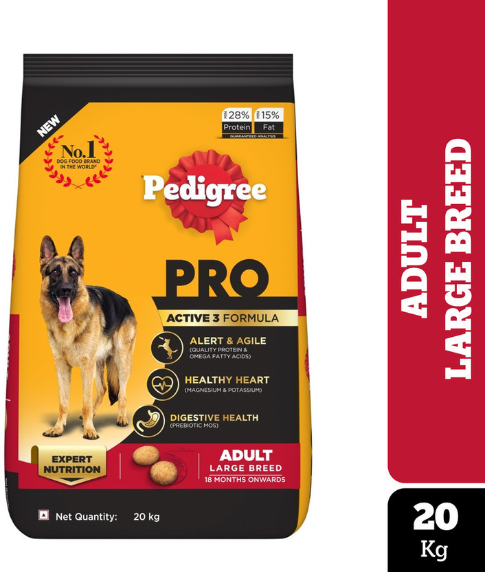 PEDIGREE Large Breed (18 Months Onwards) Chicken 20 kg Dry Adult Dog Food