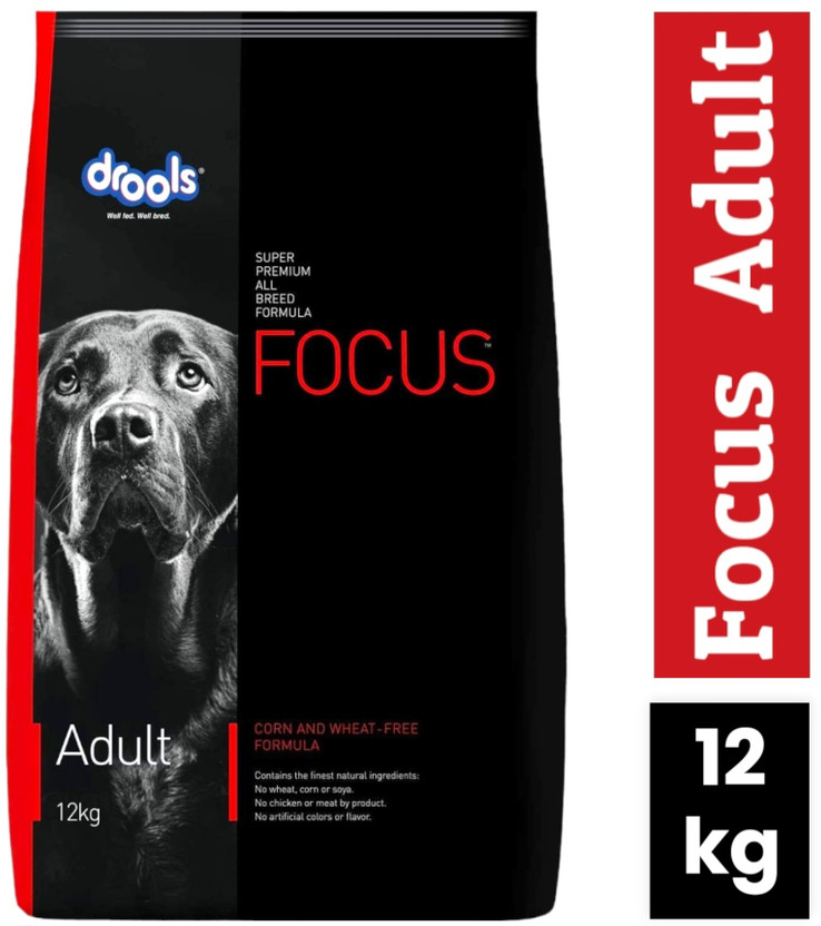 Drools Focus Super Premium Adult 12 kg Chicken 12 kg Dry Adult, Senior Dog Food
