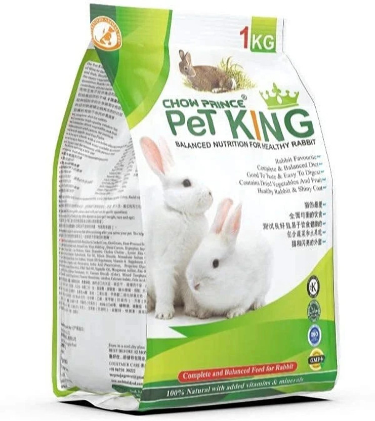 MEGATAJ PeTKING Premium Rabbit Food,Nutritionist Choice/Balanced Nutrition for Healthy Rabbit- Vegetable, Fruit 1 kg Dry Young, New Born, Adult, Senior Rabbit Food