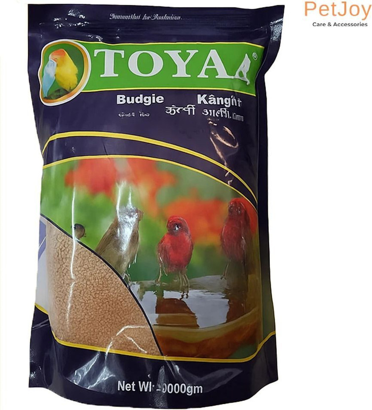 PetJoy Toya Budgie Kangni Bird Food, 1000g High Nutrition Seeds Food For Birds, Finches Vegetable 1 kg Dry Adult, Senior, Young Bird Food