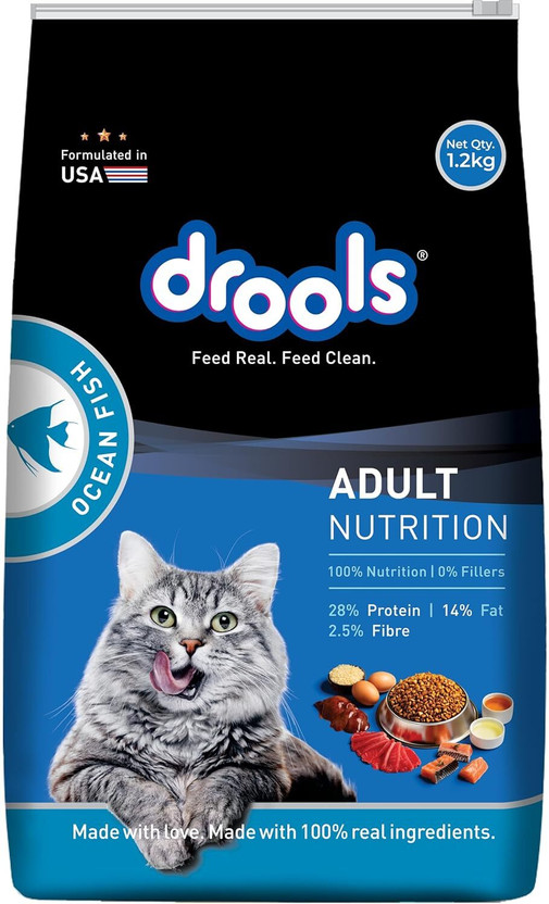 Drools Ocean Fish 1.2 kg Dry Senior Cat Food