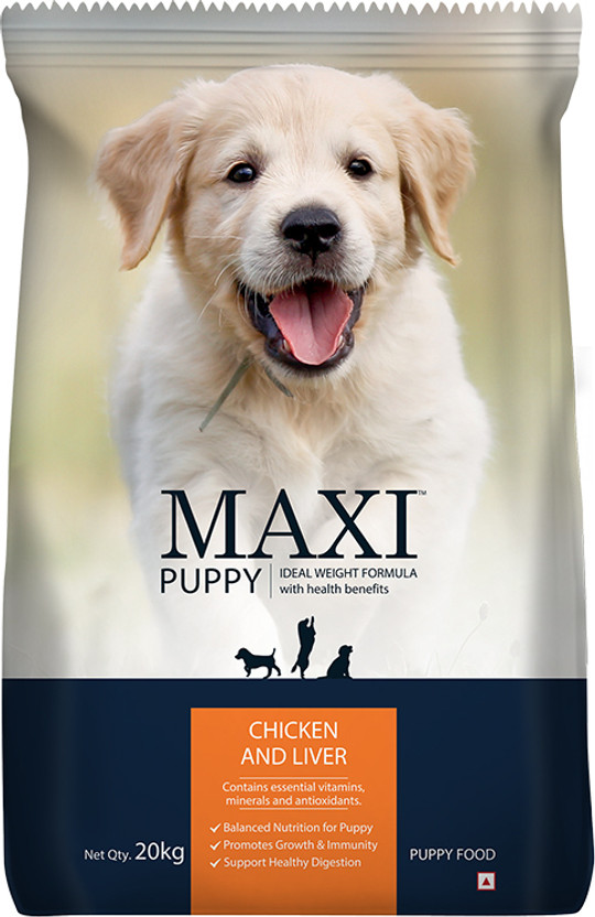 Maxi Chicken & Liver Chicken 20 kg Dry Young Dog Food