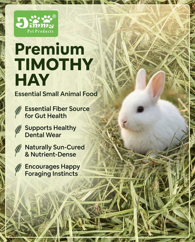 Jimmy Jimmy Timothy Hay for Rabbit, Bunny, Guinea Pig & Hamster 1.19 kg Dry All Life Stages Rabbit Food - Flipkart Deal